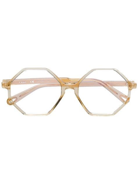 chloe hexagon glasses|Chloe Women's Eyewear .